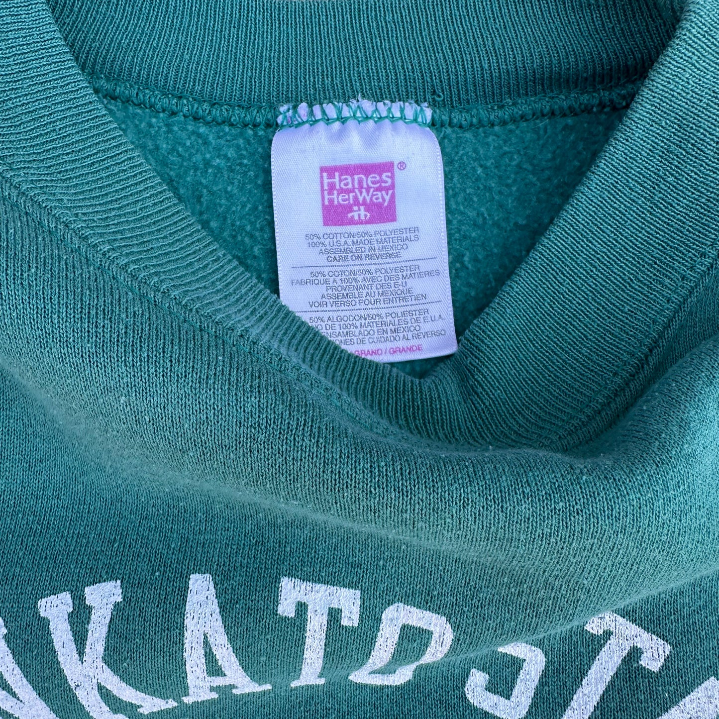 Vintage 2000s Mankato State University Crewneck Mint Green