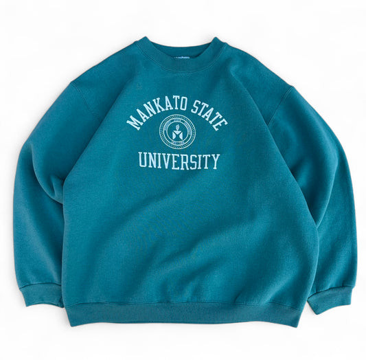 Vintage 2000s Mankato State University Crewneck Mint Green