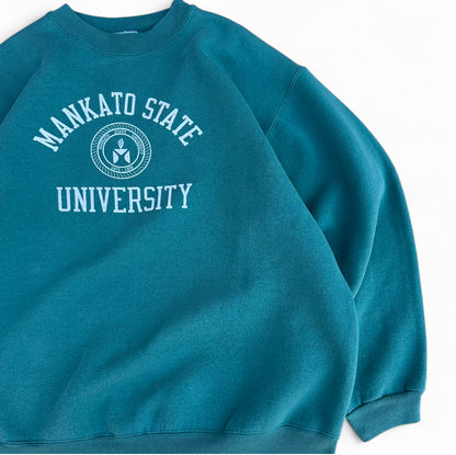 Vintage 2000s Mankato State University Crewneck Mint Green